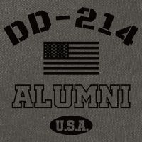 DD 214 Alumni American Flag Cotton Canvas Backpack