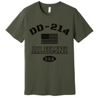 DD 214 Alumni American Flag Premium T-Shirt