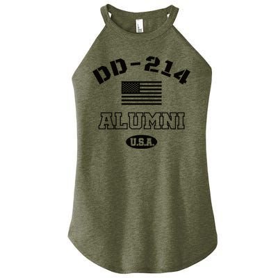 DD 214 Alumni American Flag Women's Perfect Tri Rocker Tank