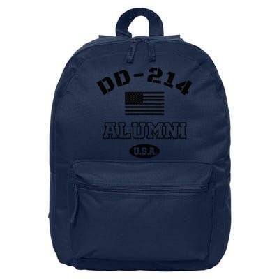 DD 214 Alumni American Flag 16 in Basic Backpack