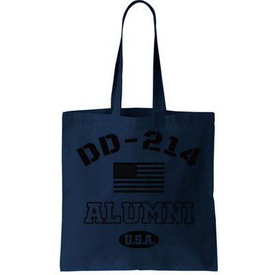 DD 214 Alumni American Flag Tote Bag