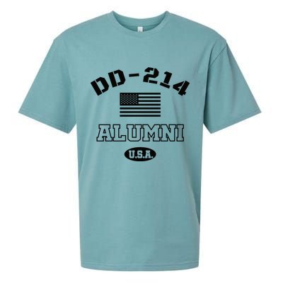 DD 214 Alumni American Flag Sueded Cloud Jersey T-Shirt