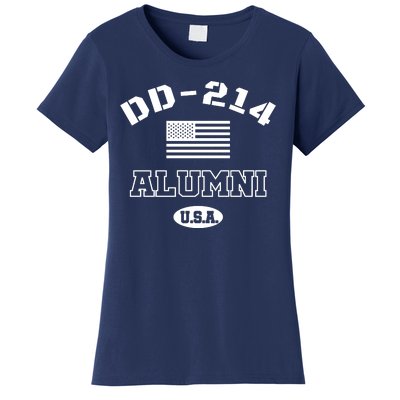 DD 214 Alumni American Flag Women's T-Shirt