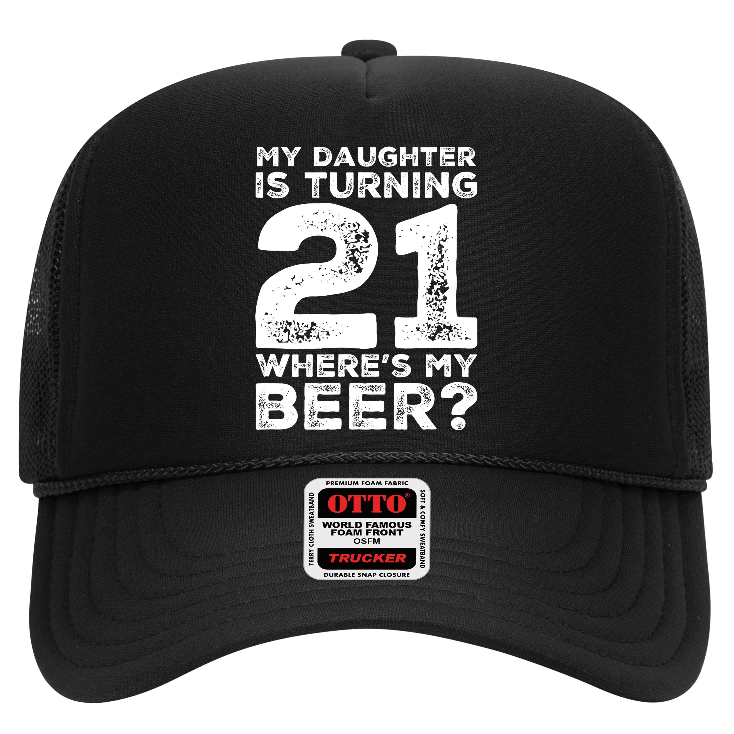 Dad 21st Birthday Daughter Turning 21 Years Old Beer Hat