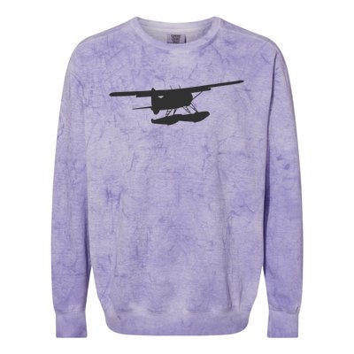 Dhc 2 Beaver Floatplane Silhouette Design Colorblast Crewneck Sweatshirt