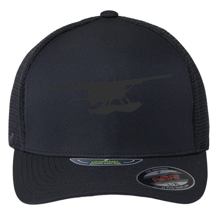 Dhc 2 Beaver Floatplane Silhouette Design Flexfit Unipanel Trucker Cap