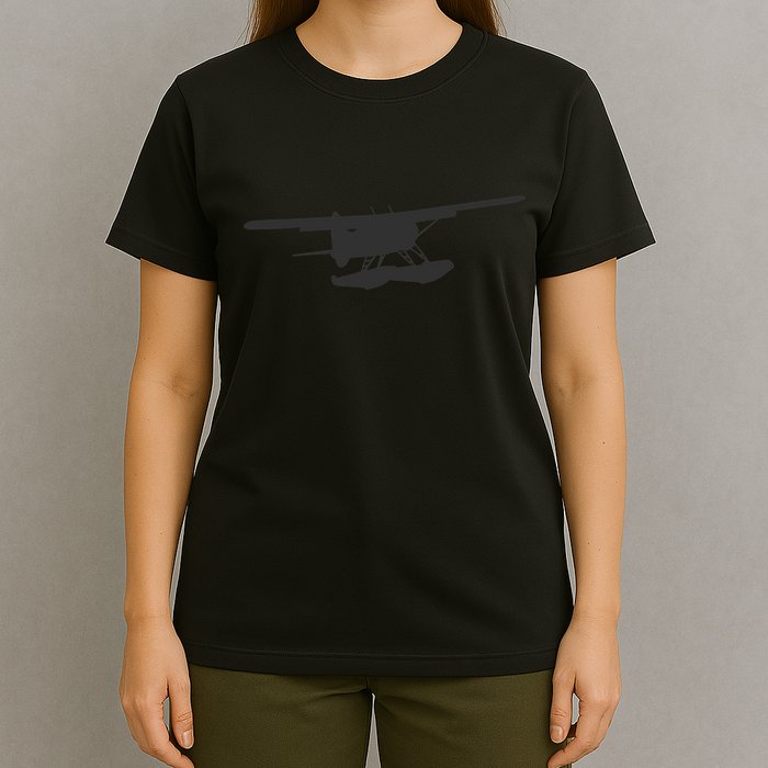 Dhc 2 Beaver Floatplane Silhouette Design T-Shirt