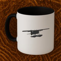 Dhc 2 Beaver Floatplane Silhouette Design Mug