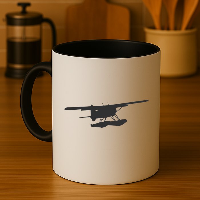 Dhc 2 Beaver Floatplane Silhouette Design Mug