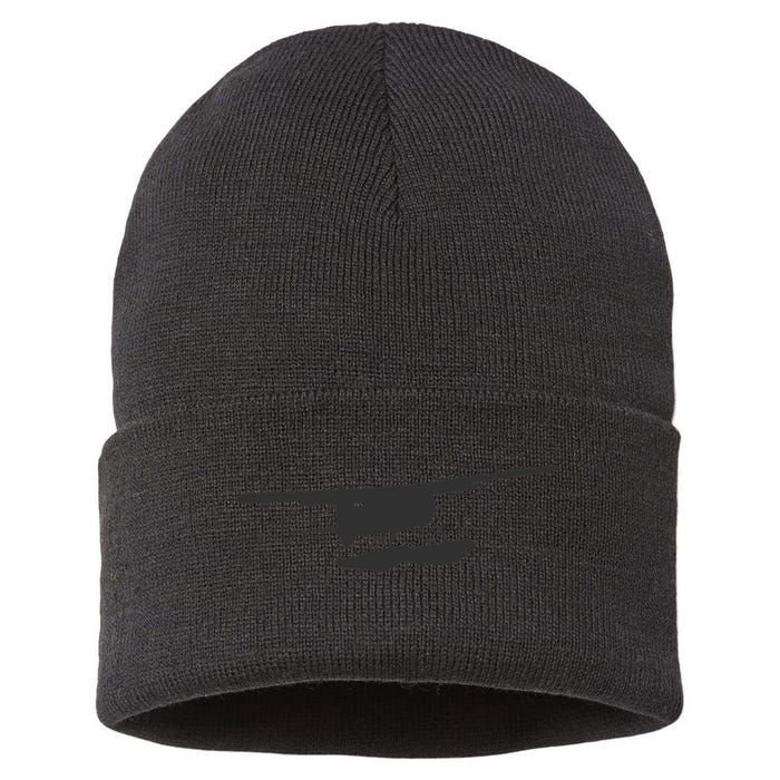 Dhc 2 Beaver Floatplane Silhouette Design Sustainable Knit Beanie
