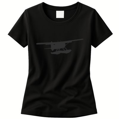 Dhc 2 Beaver Floatplane Silhouette Design Womens T-Shirt