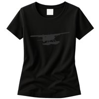 Dhc 2 Beaver Floatplane Silhouette Design Womens T-Shirt