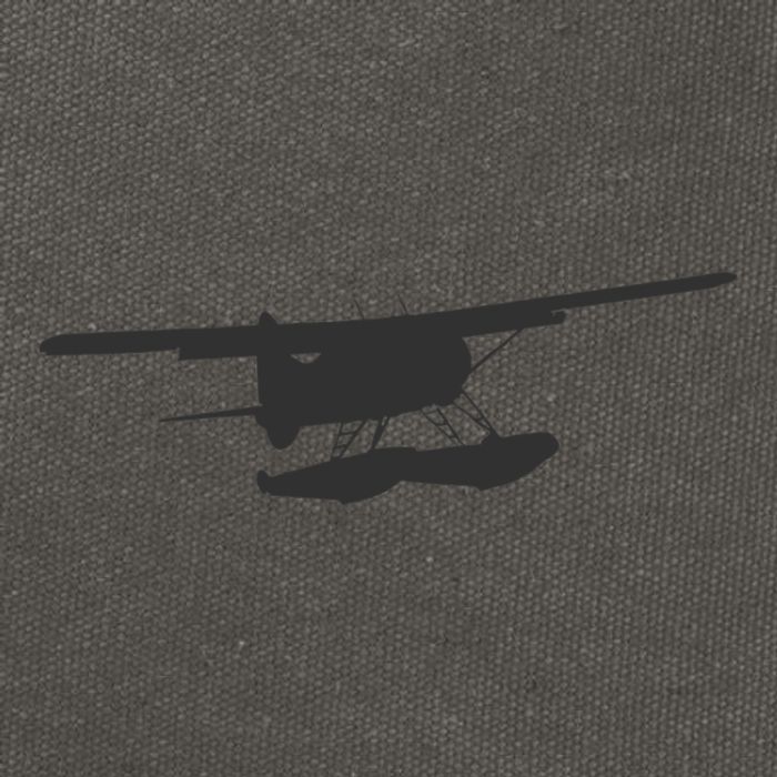 Dhc 2 Beaver Floatplane Silhouette Design Cotton Canvas Backpack