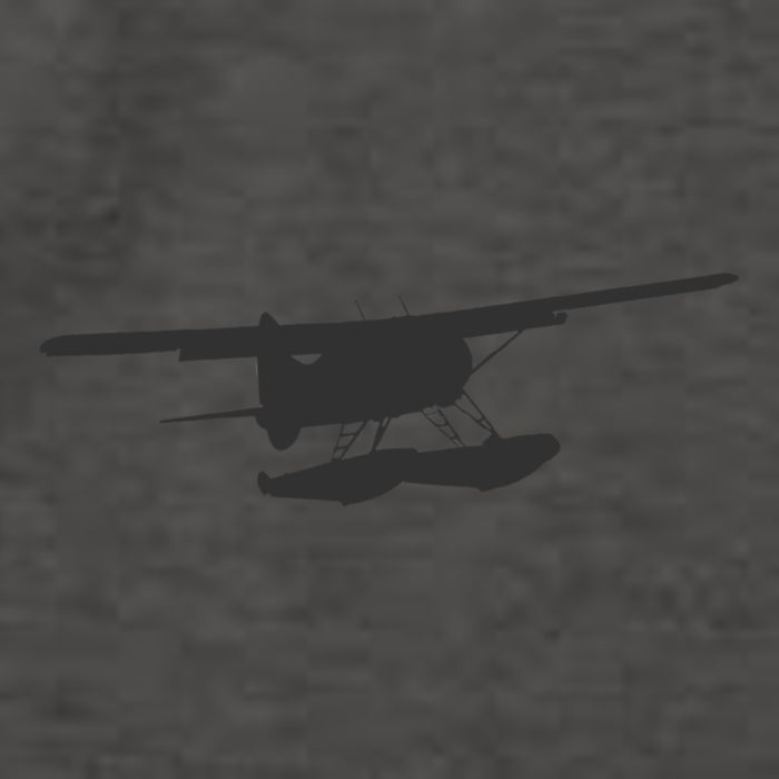 Dhc 2 Beaver Floatplane Silhouette Design Vector Backpack