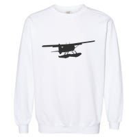 Dhc 2 Beaver Floatplane Silhouette Design Garment-Dyed Sweatshirt