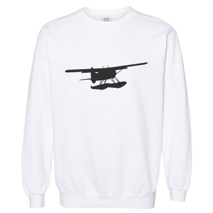 Dhc 2 Beaver Floatplane Silhouette Design Garment-Dyed Sweatshirt