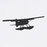 Dhc 2 Beaver Floatplane Silhouette Design Garment-Dyed Sweatshirt