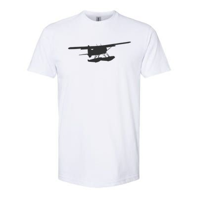 Dhc 2 Beaver Floatplane Silhouette Design Softstyle CVC T-Shirt