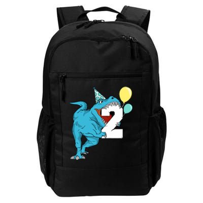 Dinosaur 2nd Birthday Boy T-Rex 2 Two Year Old Daily Commute Backpack