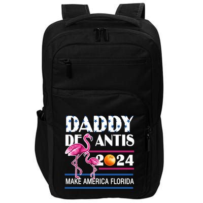Daddy 2024 Desantis Make America Florida Flamingo And Orange Impact Tech Backpack