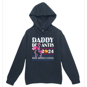 Daddy 2024 Desantis Make America Florida Flamingo And Orange Urban Pullover Hoodie