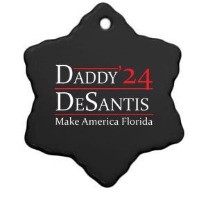 Daddy 2024 Desantis Make America Florida Ceramic Star Ornament