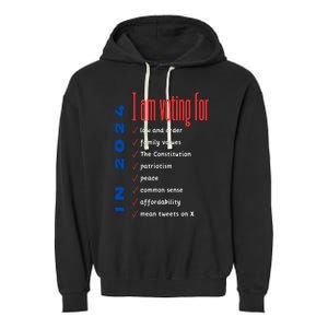 Decision 2024 Garment-Dyed Fleece Hoodie