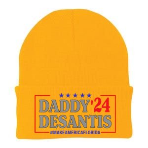 Daddy 2024 Desantis Make America Florida Knit Cap Winter Beanie