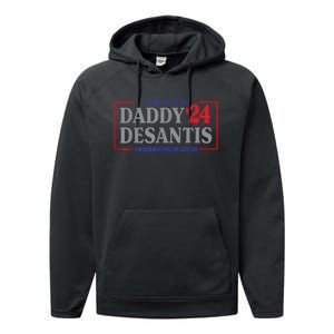 Daddy 2024 Desantis Make America Florida Performance Fleece Hoodie