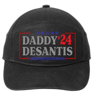 Daddy 2024 Desantis Make America Florida 7-Panel Snapback Hat