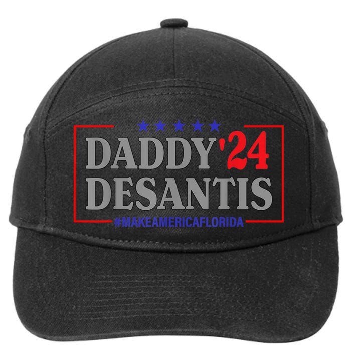 Daddy 2024 Desantis Make America Florida 7-Panel Snapback Hat