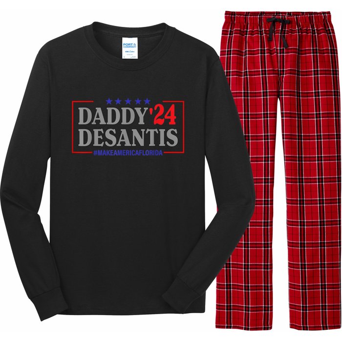 Daddy 2024 Desantis Make America Florida Long Sleeve Pajama Set