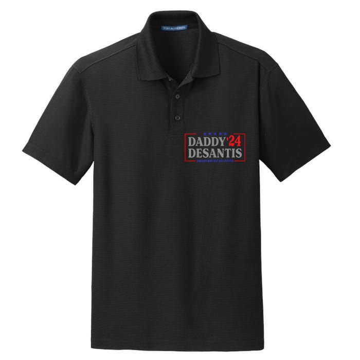 Daddy 2024 Desantis Make America Florida Dry Zone Grid Polo