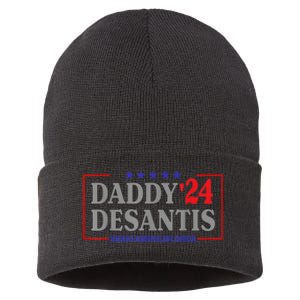 Daddy 2024 Desantis Make America Florida Sustainable Knit Beanie