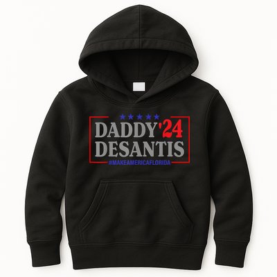 Daddy 2024 Desantis Make America Florida Kids Hoodie