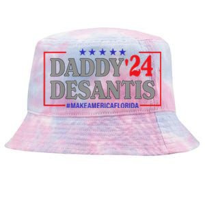 Daddy 2024 Desantis Make America Florida Tie-Dyed Bucket Hat