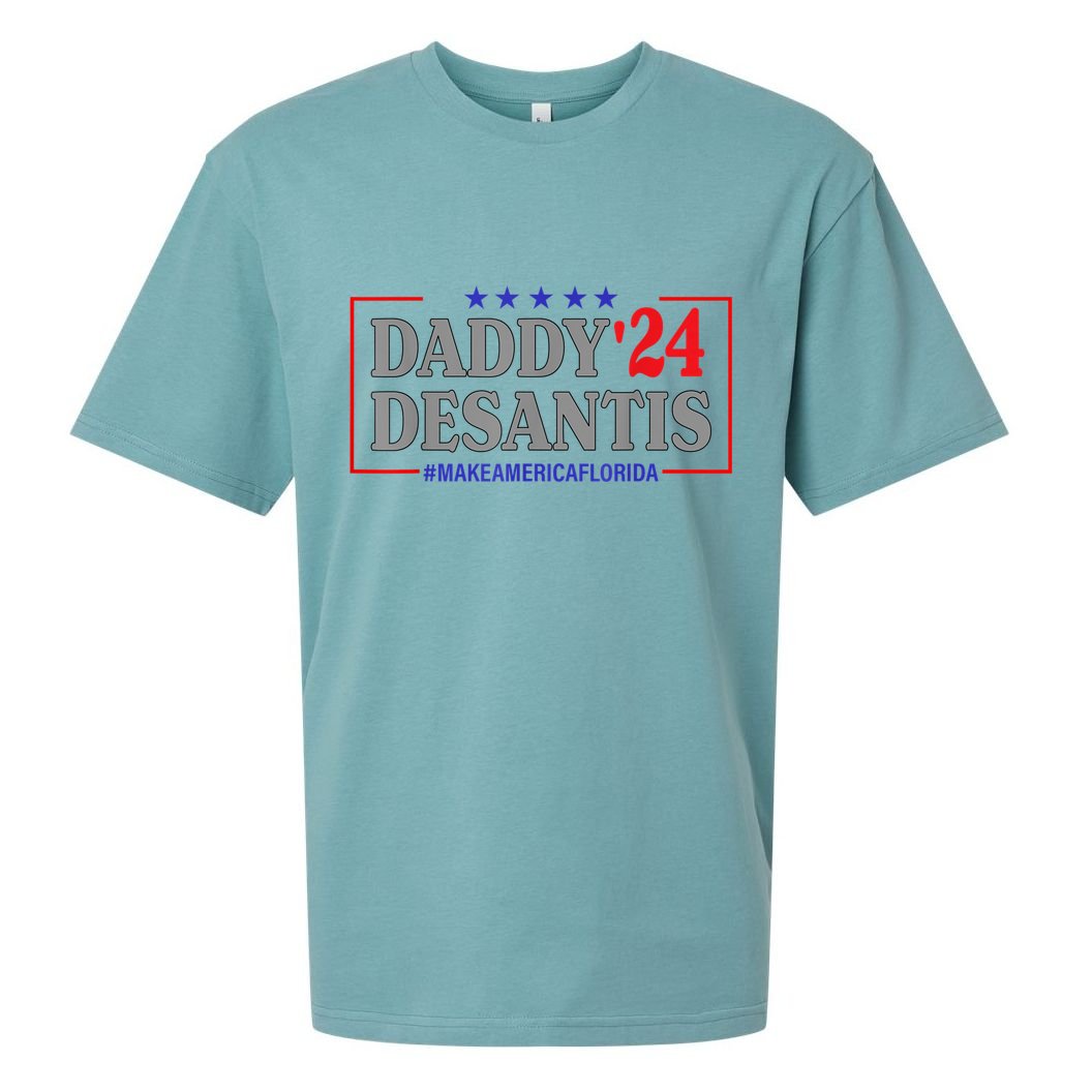 Daddy 2024 Desantis Make America Florida Sueded Cloud Jersey T-Shirt