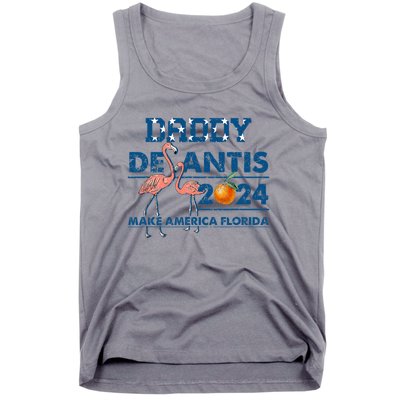 Daddy 2024 Desantis Make America Florida Flamingo And Orange Tank Top