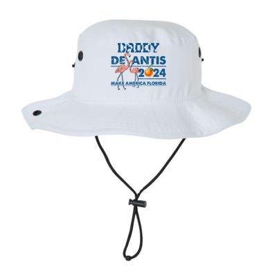 Daddy 2024 Desantis Make America Florida Flamingo And Orange Bucket Hat