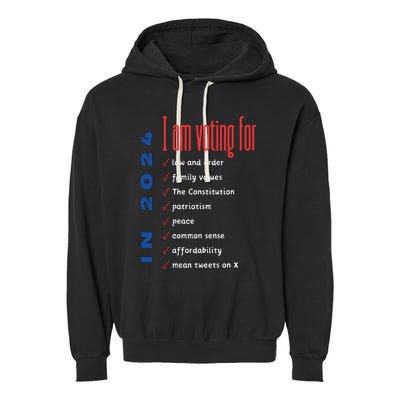 Decision 2024 Garment-Dyed Fleece Hoodie