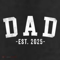 Dad 2025 Dad To Be New Dad Gifts Classic Bold Font 11oz C Handle Ceramic Mug
