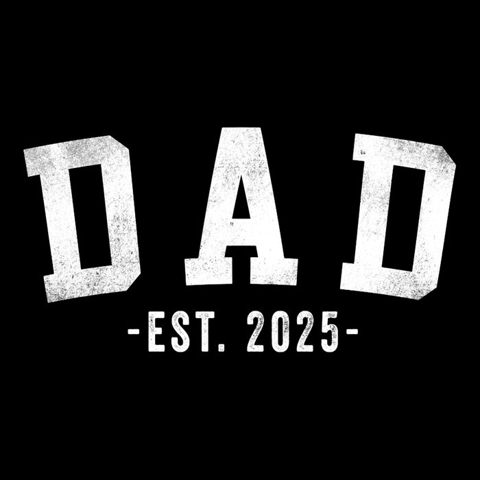 Dad 2025 Dad To Be New Dad Gifts Classic Bold Font Drawstring Bag