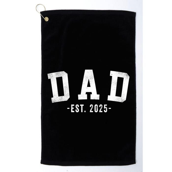 Dad 2025 Dad To Be New Dad Gifts Classic Bold Font Golf Towel