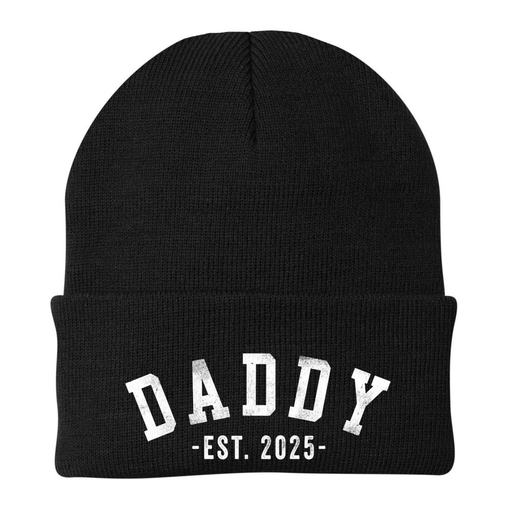Daddy 2025 Daddy To Be New Daddy Gifts Classic Bold Font Beanie