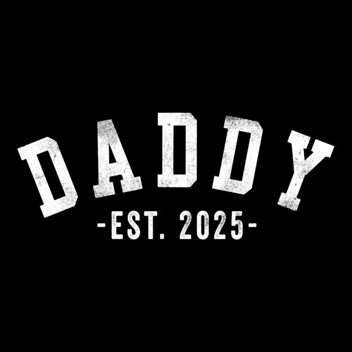 Daddy 2025 Daddy To Be New Daddy Gifts Classic Bold Font Drawstring Bag