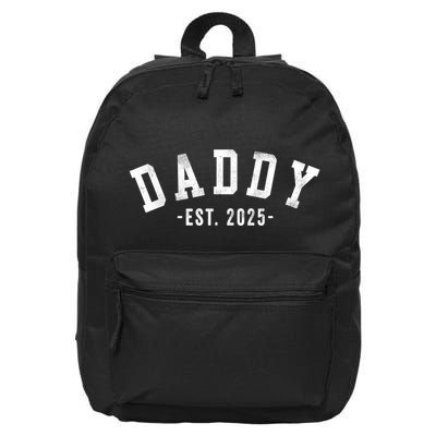 Daddy 2025 Daddy To Be New Daddy Gifts Classic Bold Font 16 in Basic Backpack