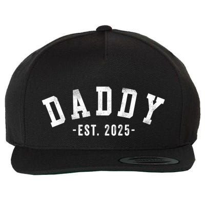 Daddy 2025 Daddy To Be New Daddy Gifts Classic Bold Font Wool Snapback Cap