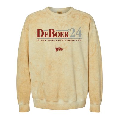 Deboer 24 Every Bama Fans Behind You Colorblast Crewneck Sweatshirt