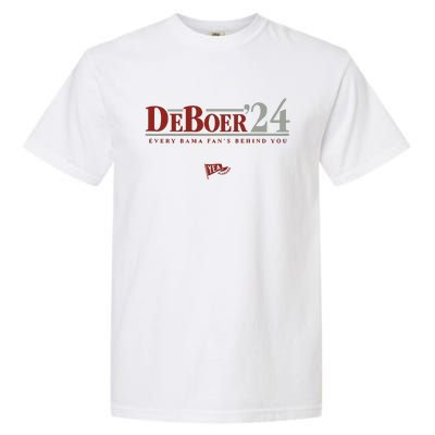 Deboer 24 Every Bama Fans Behind You Garment-Dyed Heavyweight T-Shirt