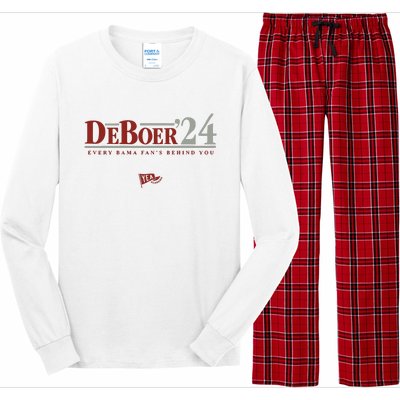 Deboer 24 Every Bama Fans Behind You Long Sleeve Pajama Set